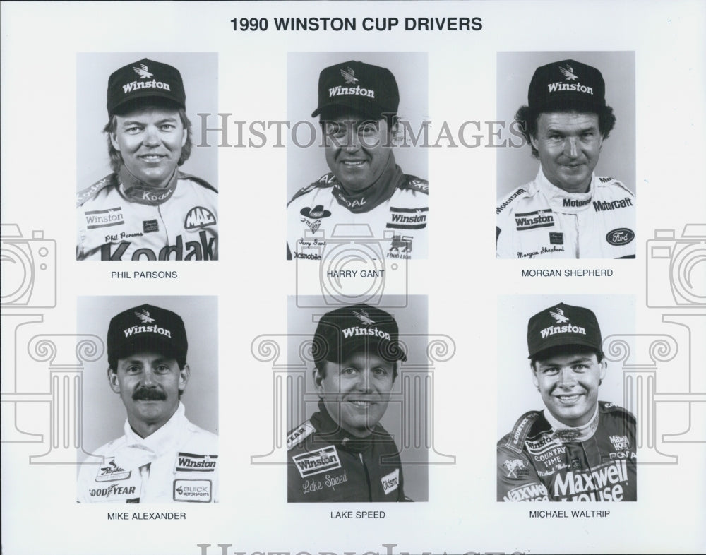 1990 Press Photo Winston Cup Drivers - Historic Images