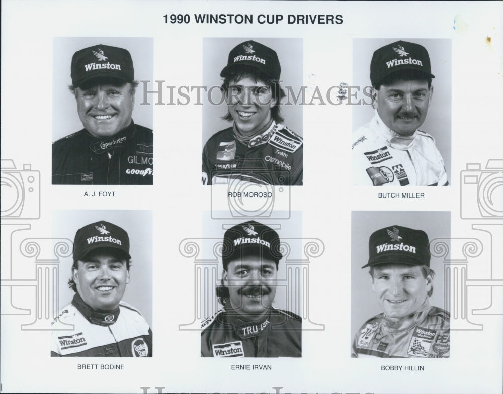 1990 Press Photo Winston Cup Drivers - Historic Images