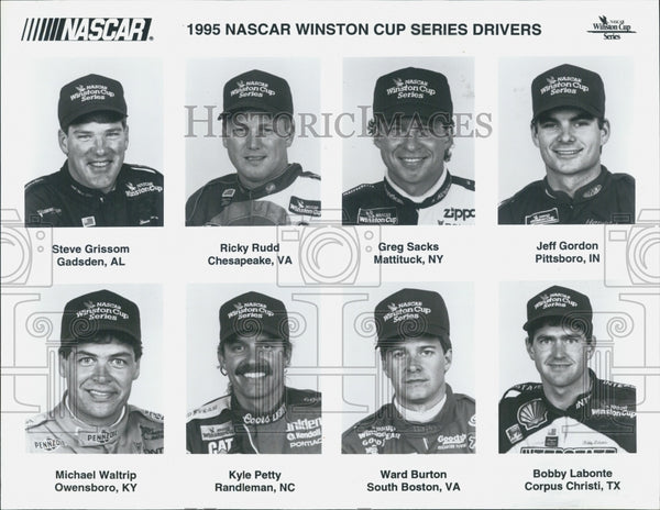 1995 NASCAR Winston Cup Drivers Steve Grissom Ricky Rudd Greg Sacks ...