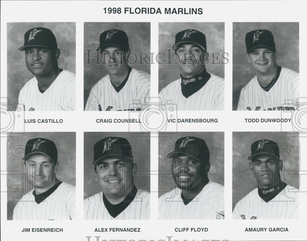 1998 Press Photo The team Picture &quot;Florida Marlins&quot; - Historic Images