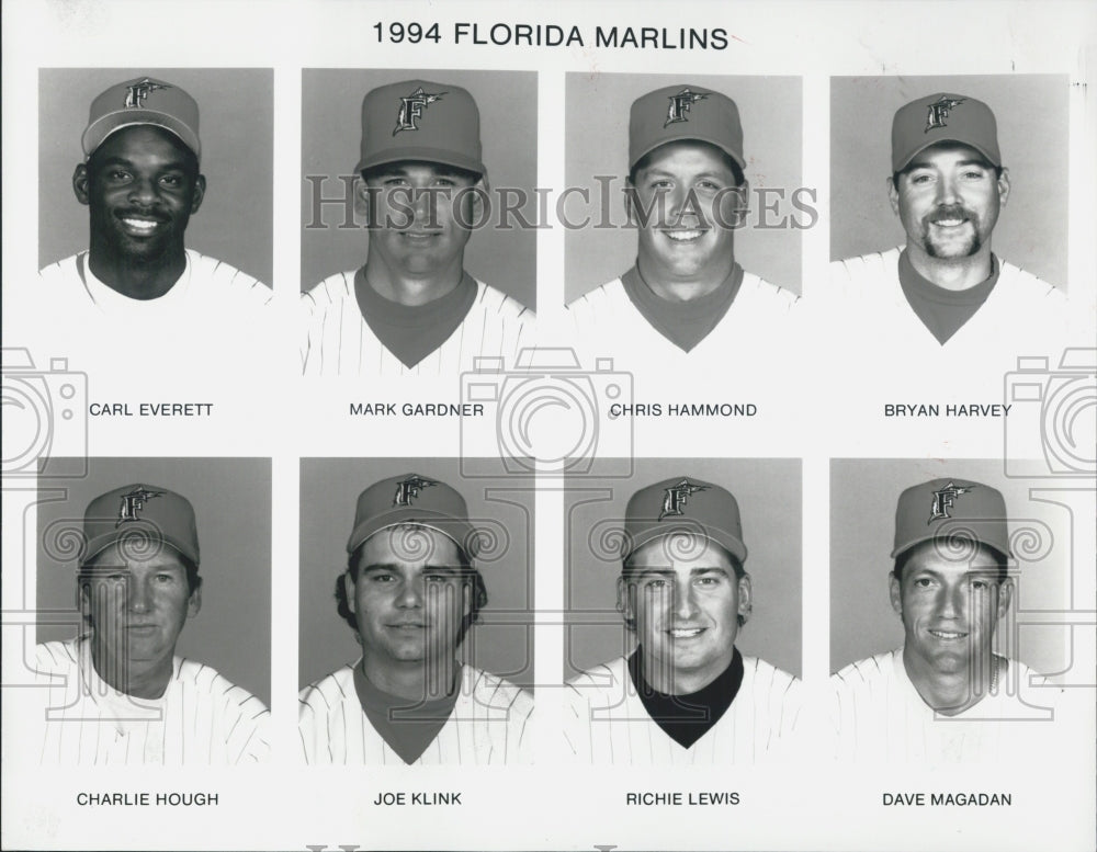 1994 Press Photo Team Pictures &quot;the Florida Marlins&quot; - Historic Images
