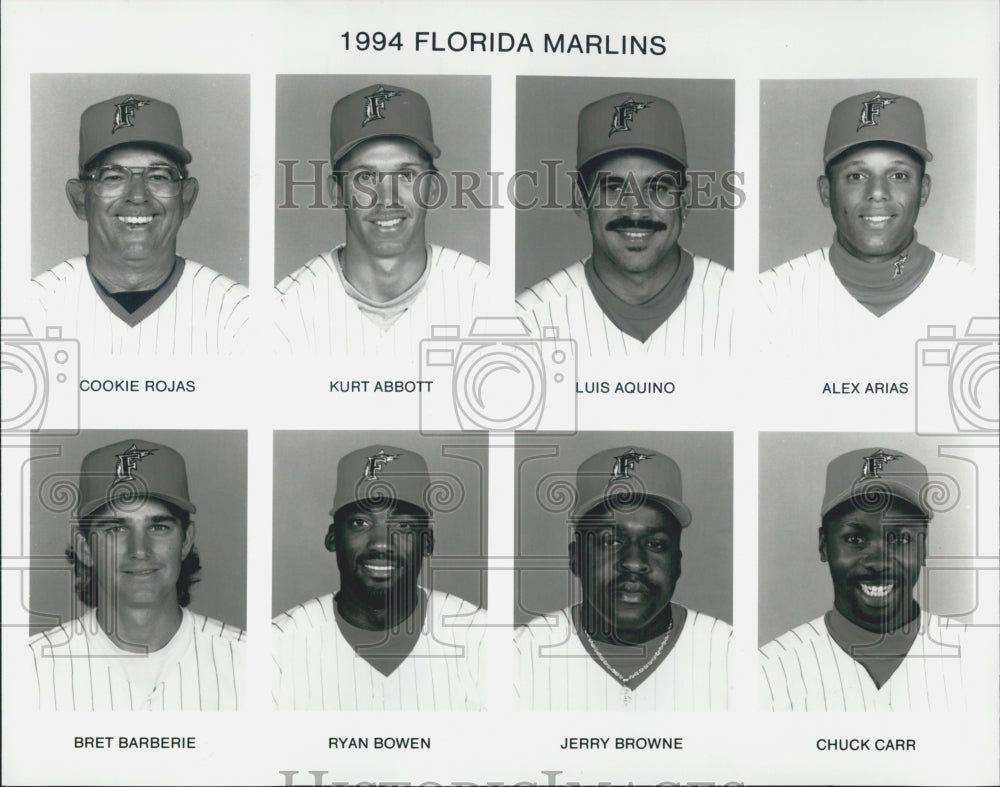1994 Press Photo Team Picture &quot;the Florida Marlins&quot; - Historic Images
