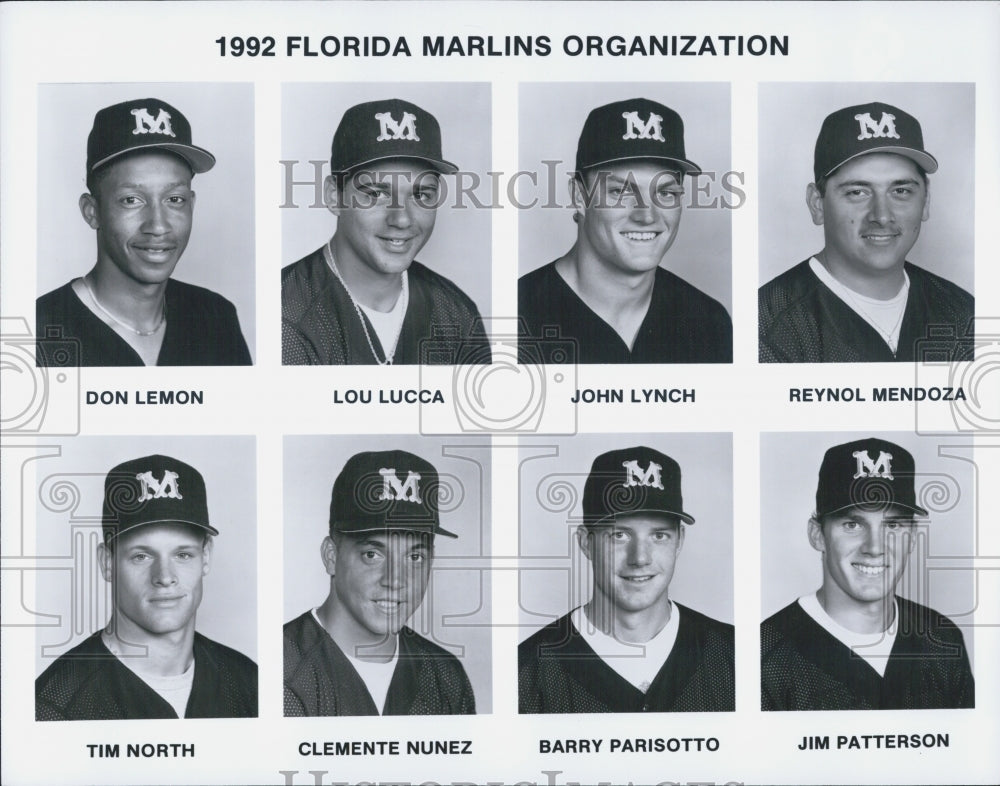 1992 Press Photo Florida Marlins team - Historic Images
