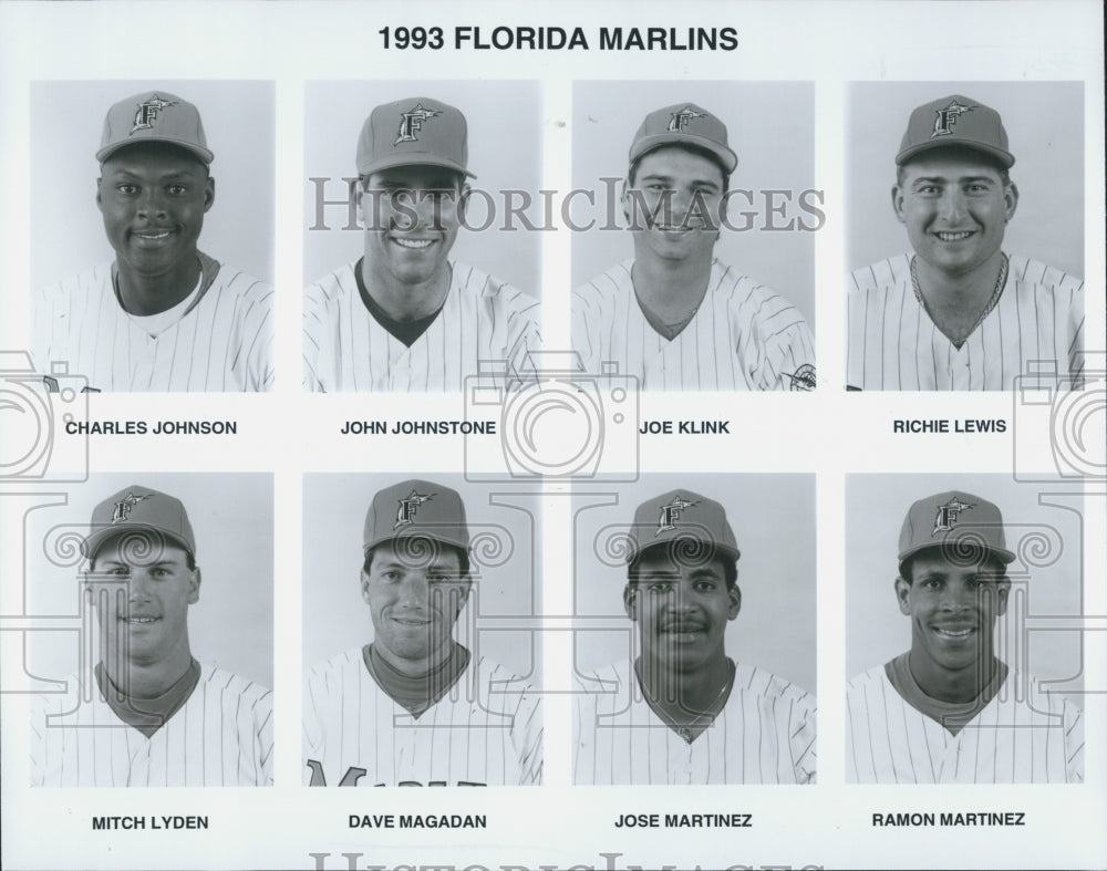 1993 Press Photo Florida Marlins baseball team - Historic Images