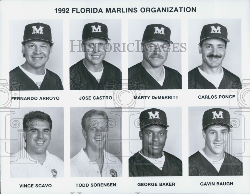 1992 Press Photo Florida Marlins - Historic Images