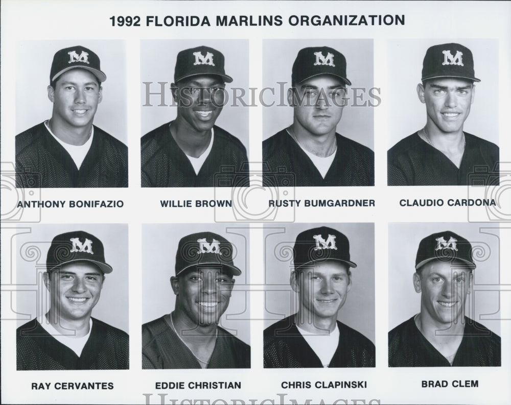 1992 Press Photo Florida Marlins - Historic Images