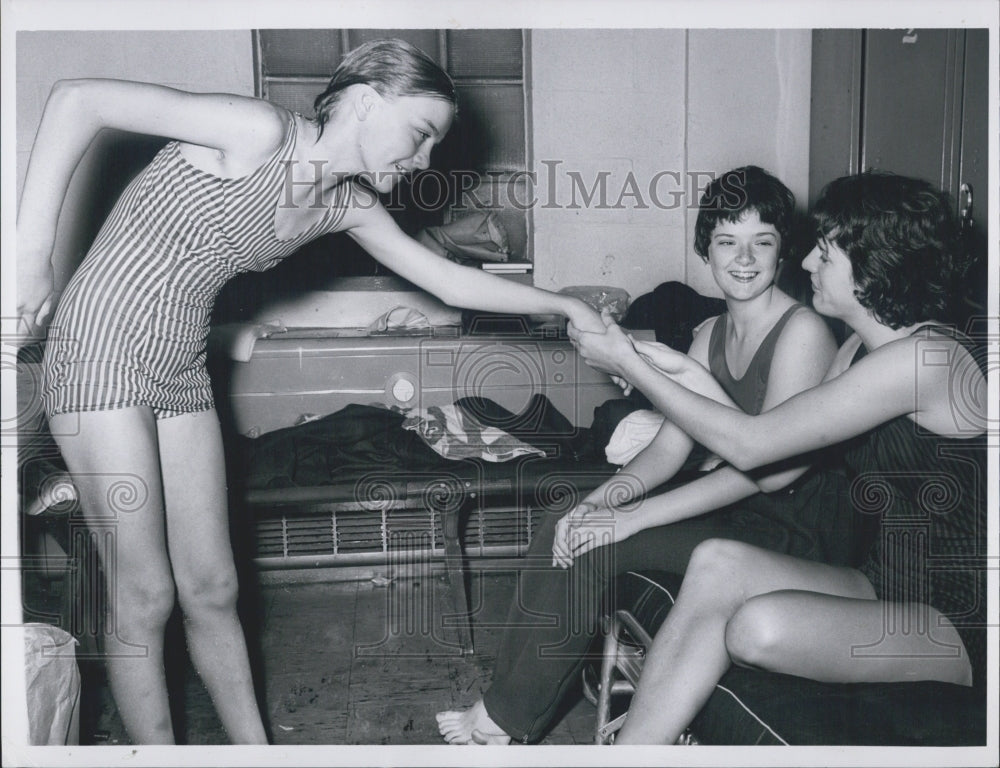 1963 Janice Dawe, Nancy Riley and Julie Doherty . - Historic Images