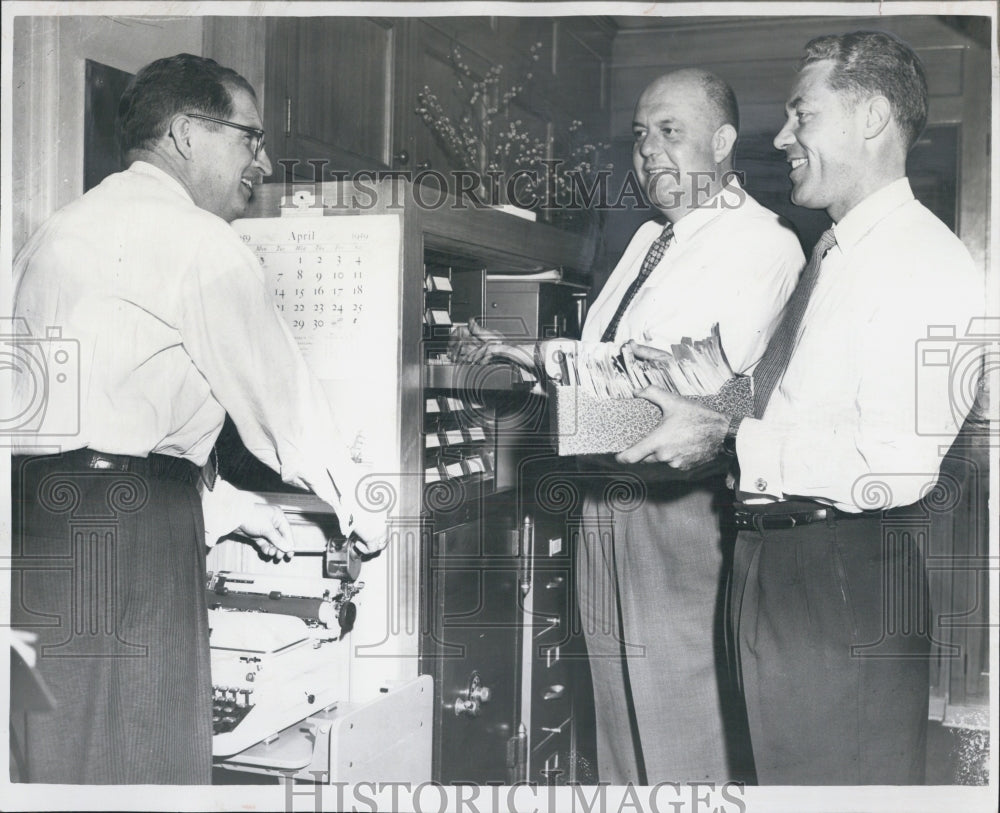 1959 Automobile Dealers Dale Huling Bill Blackford Stan Rudel - Historic Images