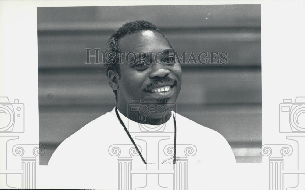 1988 Press Photo Coach Ben Wright - Historic Images