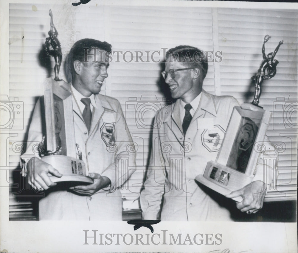 1952 Winner and Runner Up in Safe Driving Competition - Historic Images