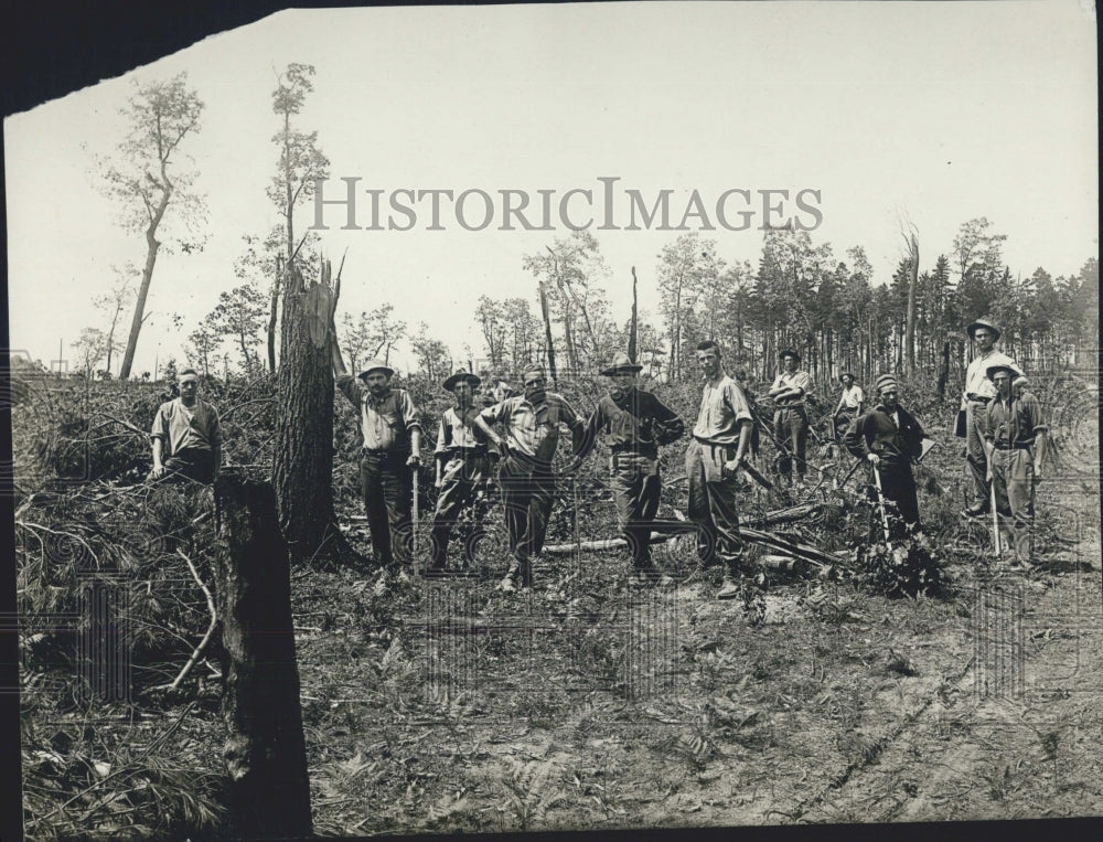 Press Photo Reforestation Michigan State College - Historic Images