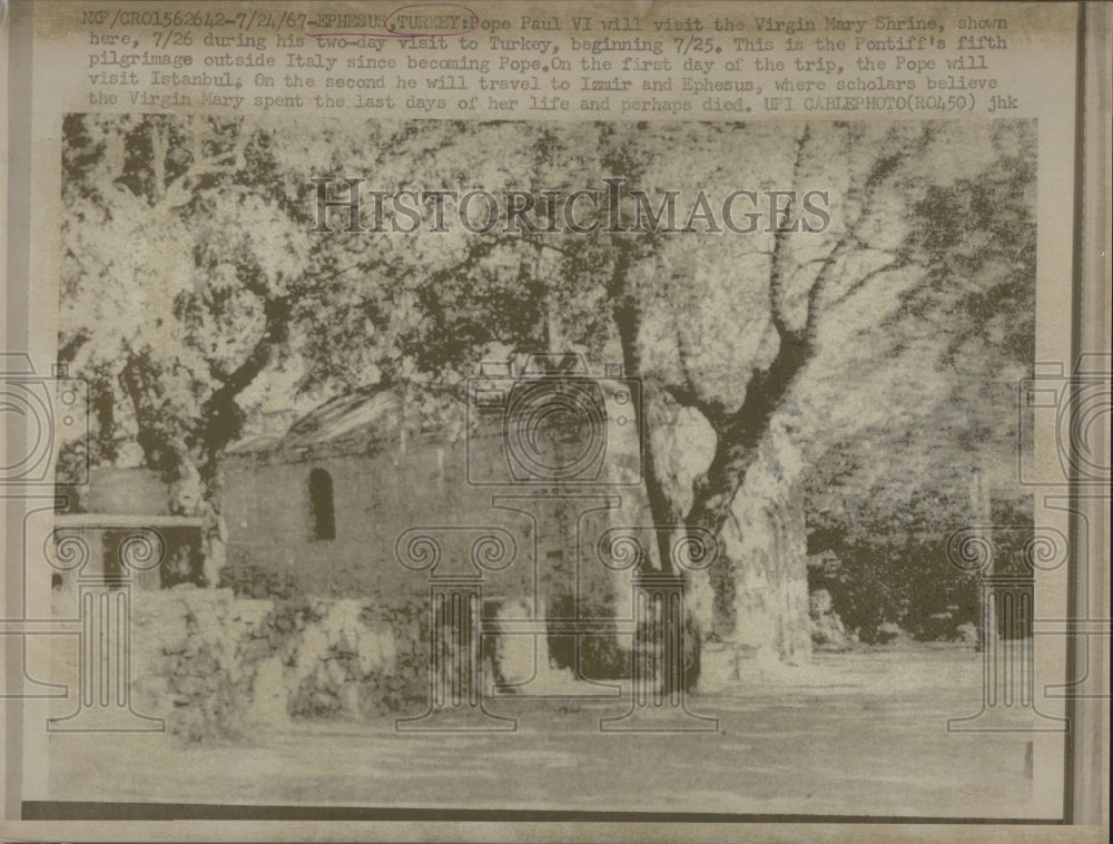 1967 Virgin Mary Shrine Turkey - Historic Images