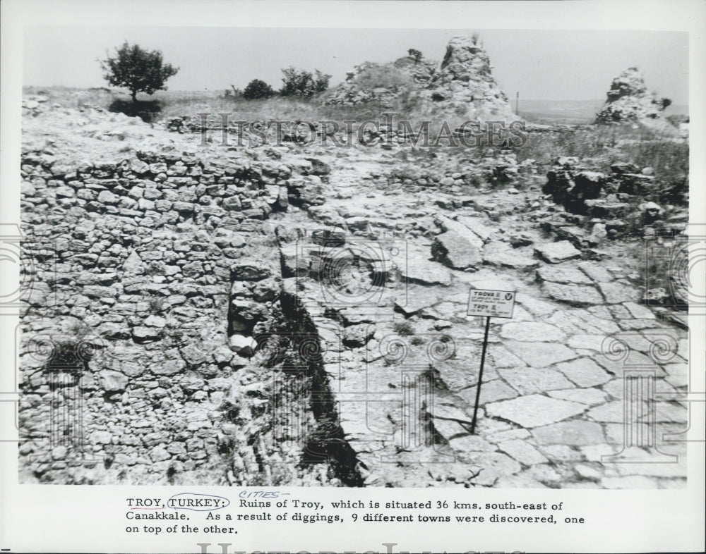 1965 Troy, Turkey ruins - Historic Images