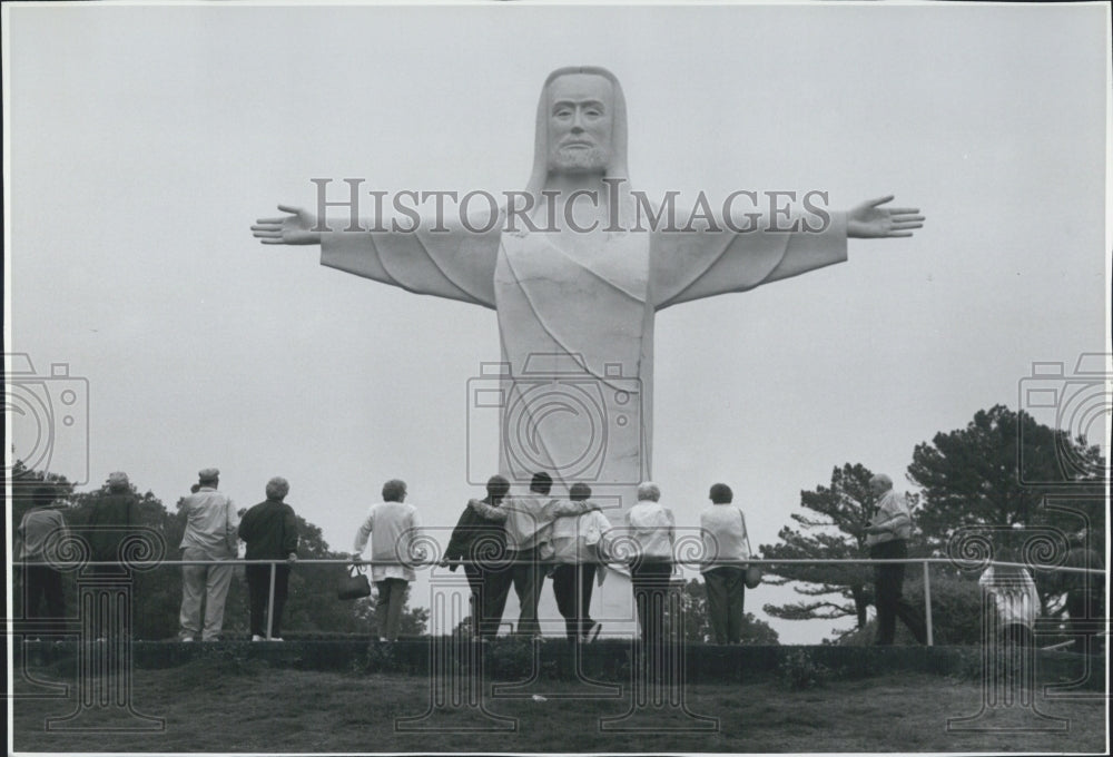 1992 Press Photo Christ of the Ozarks Arkansas - Historic Images