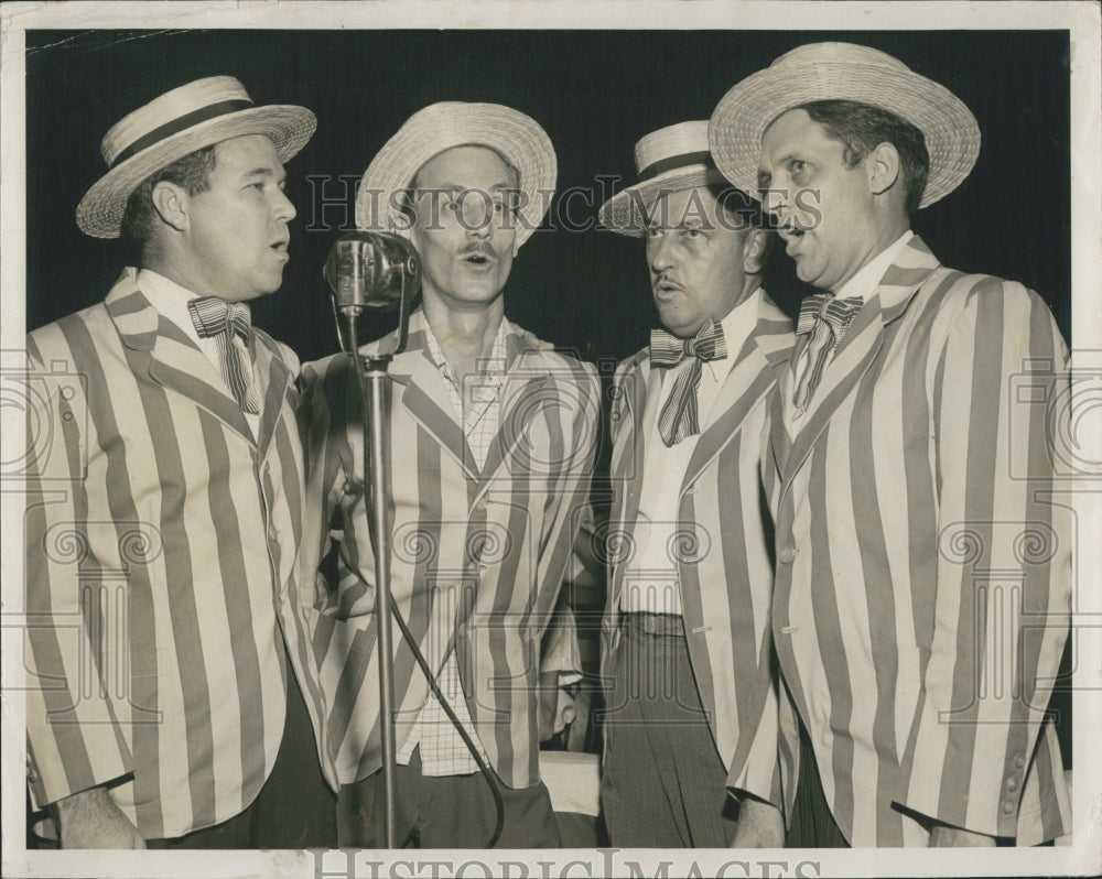 Press Photo Harry McCormick Chord Crackers Quartet - Historic Images