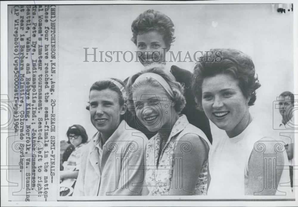 1964 Mrs. Pete Dye JoAnne Gunderson Robbye King Barbara McIntire - Historic Images