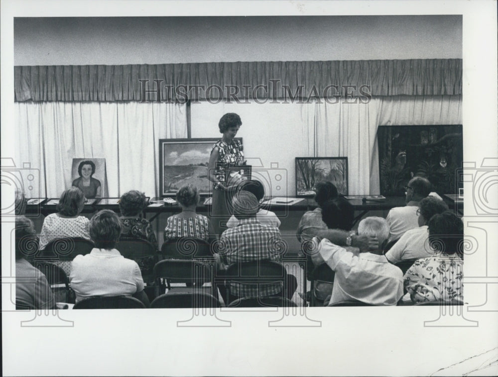 1979 Press Photo Mary Eline Spring Hill Art League - Historic Images