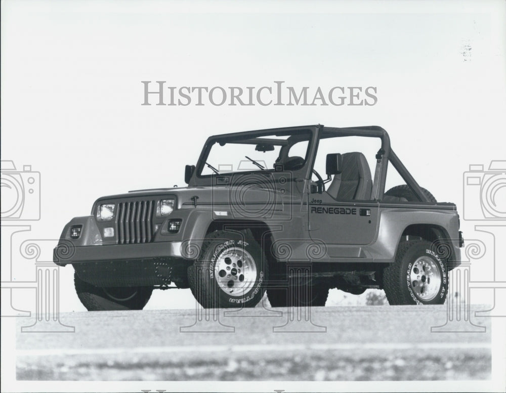 1991 Press Photo Jeep Renegade Ultimate Wrangler Automobile - Historic Images