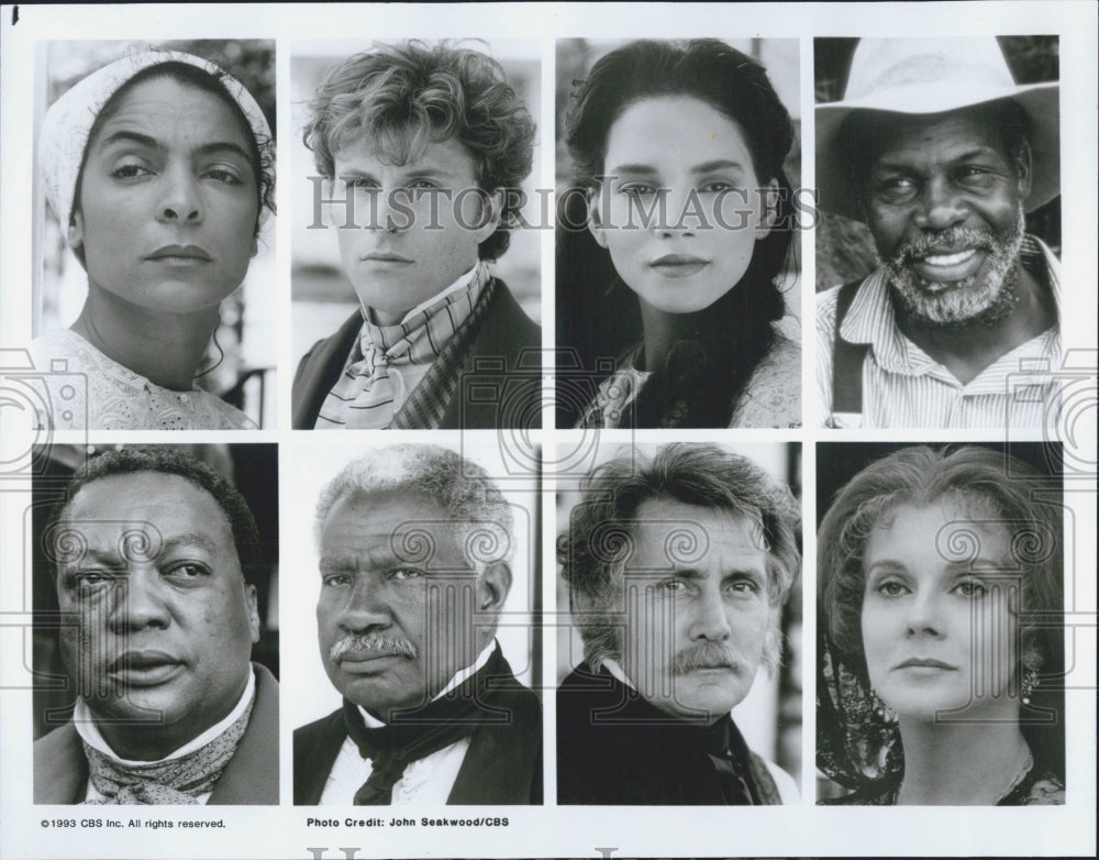 1993 Press Photo Jasmine Guy Tim Daly Halle Berry Danny Glover Paul Winfield - Historic Images