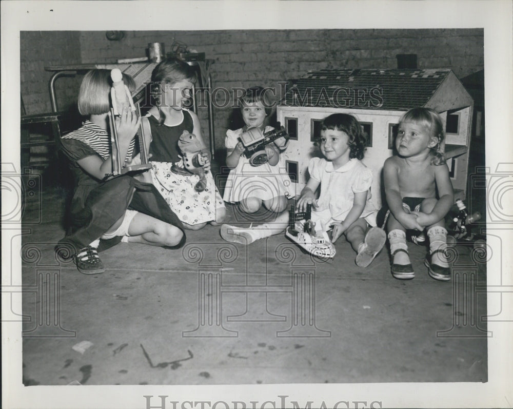 1955 Illinois Children&#39;s Protestant Home, Dawn, Linda, Kaye, - Historic Images