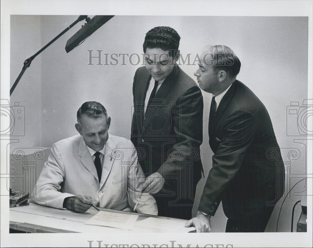 1966 Principals  Herb Anderson Ian Morgan and Ron Fisher - Historic Images