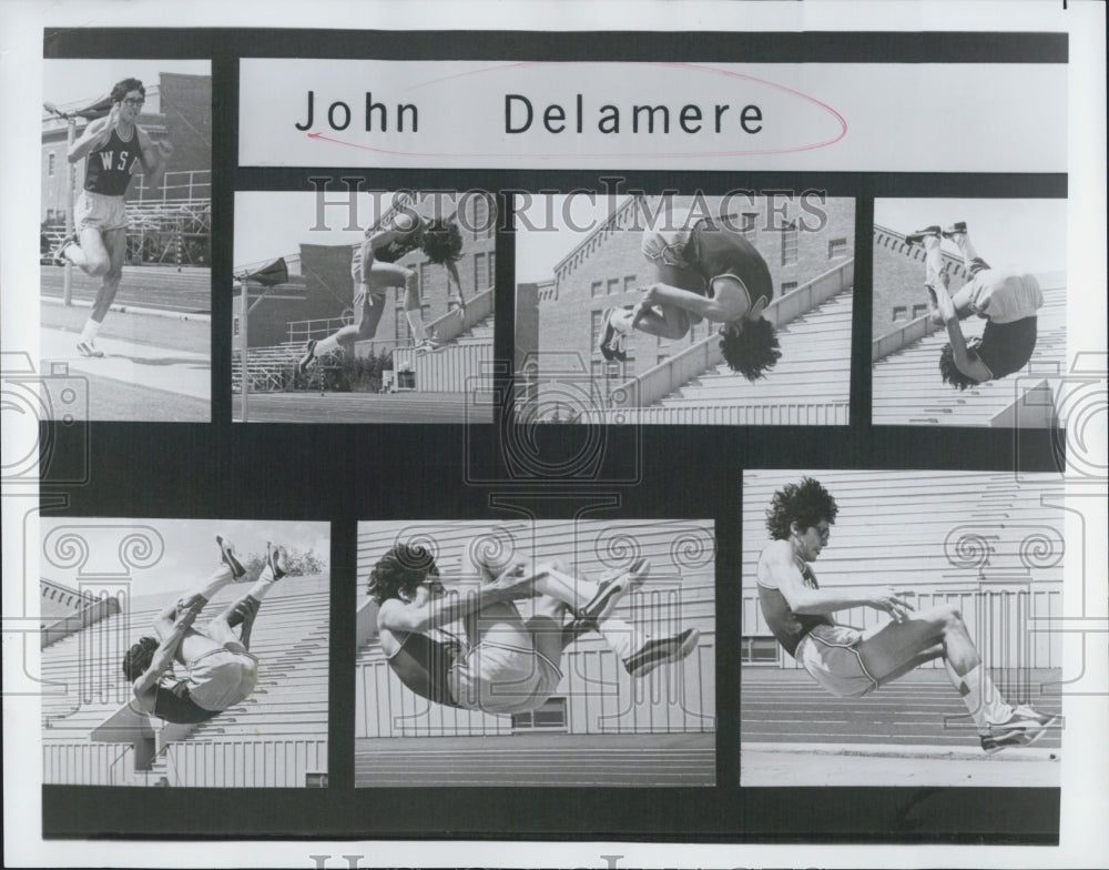 Press Photo Track Runner John Delamere - Historic Images