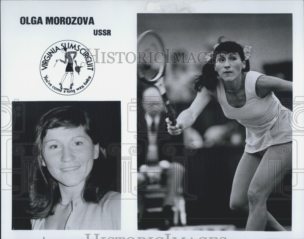 Press Photo Olga Morozova Virginia slims circuit - Historic Images
