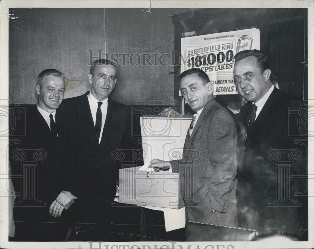 1962 Johnny Most Celtics Broadcaster Picks Winning Ticket - Historic Images