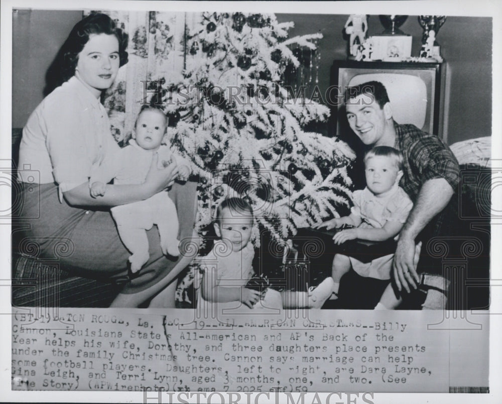 1959 Billy Cannon family - Historic Images