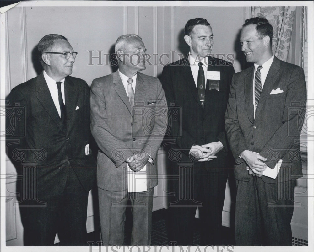 1959 Press Photo Guest Speakers with Dr. Robert W Simpson 70th aanual convention - Historic Images