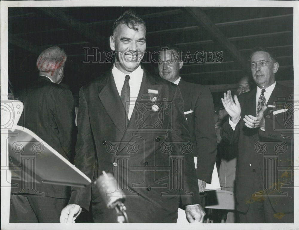 1954 Press Photo Gen. James, A. Ven, acting Gov: E. Jones - RSG38903 - Historic Images