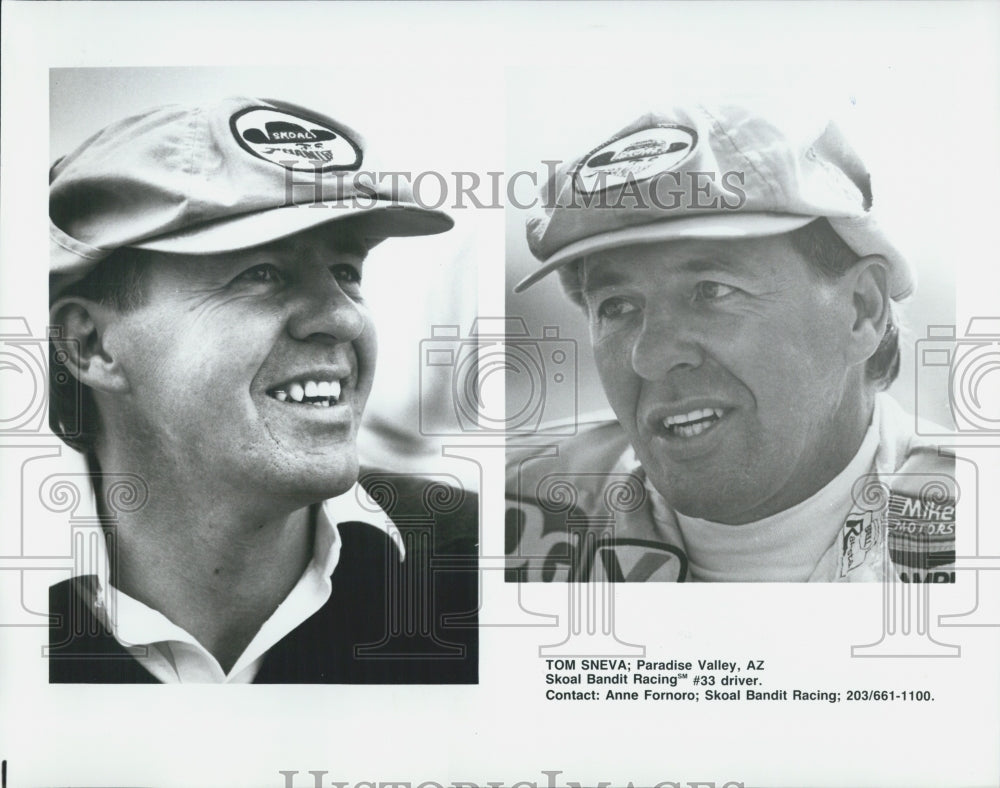 1987 Press Photo Tom Sneva Skoal Bandit Racing - Historic Images