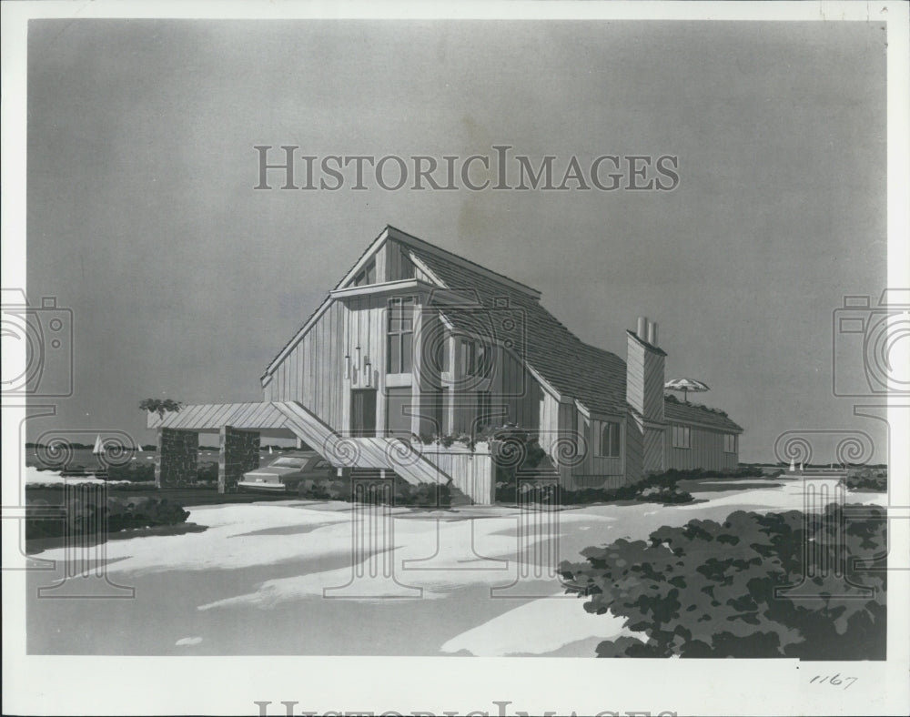 1978 Fascinating house that has five different levels. - Historic Images