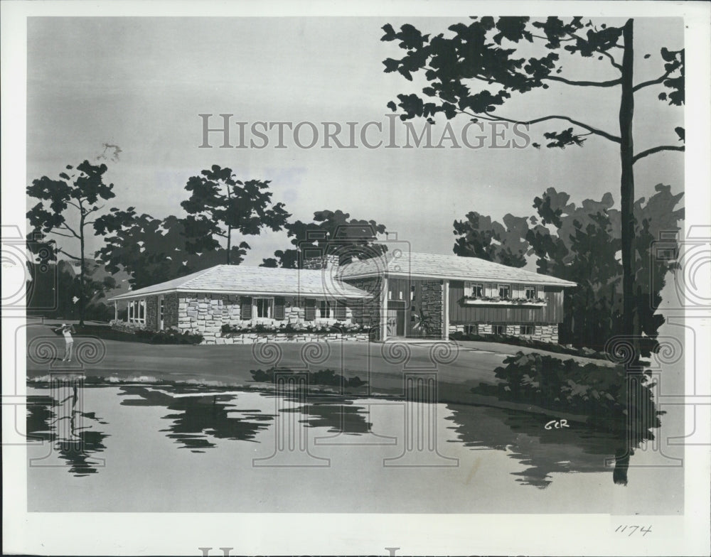 1978 Unusual Split Level Home - Historic Images