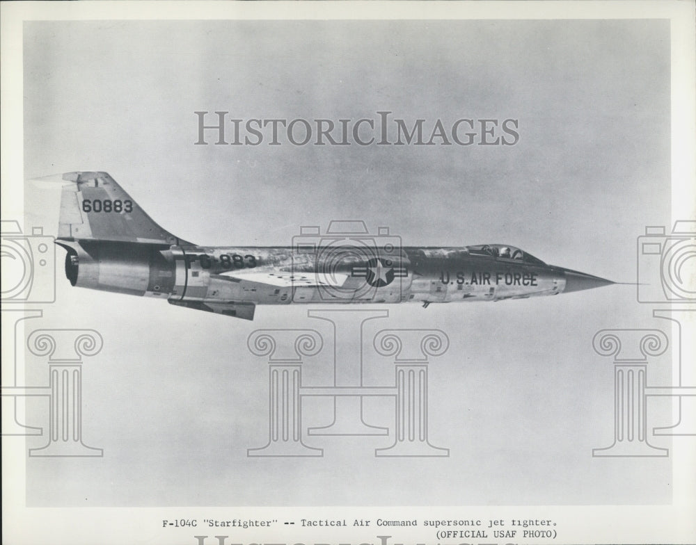Press Photo of a F-104C Starfighter jet fighter - Historic Images