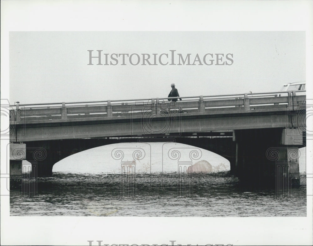 1972 of Memorial Causeway drawbridge in Clearwater FL - Historic Images