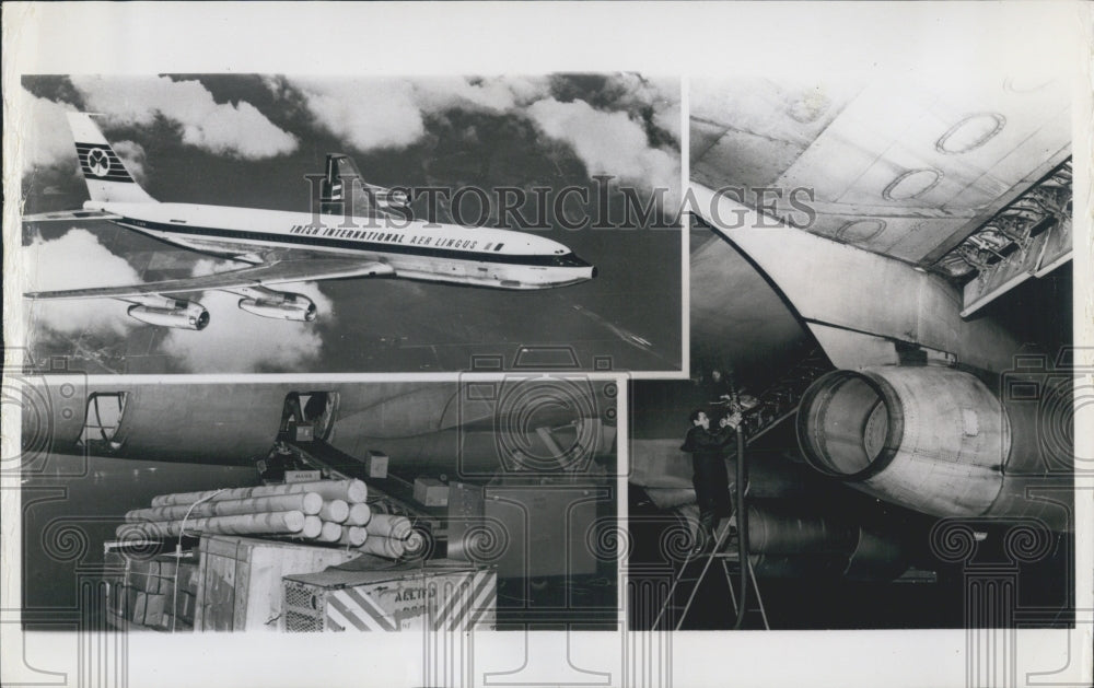 1969 of views of an Irish International Airlines 707 - Historic Images