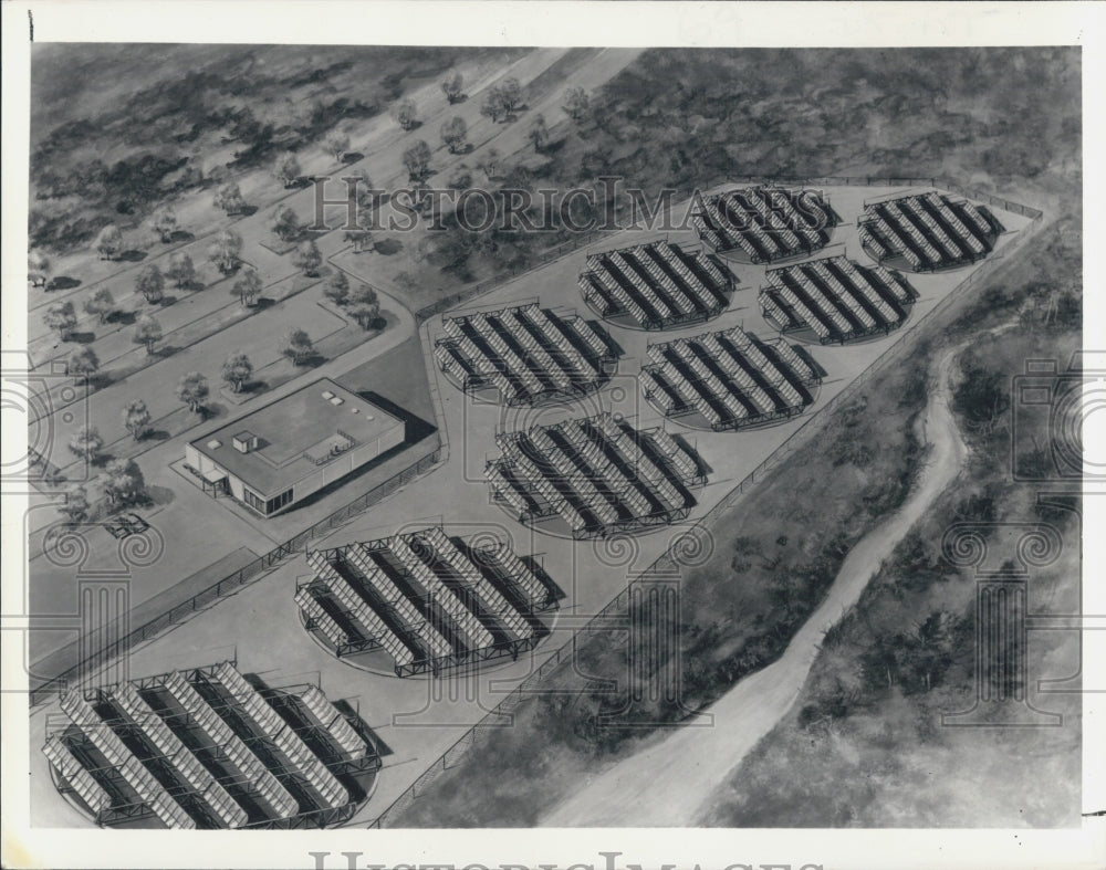 1978 Press Photo Solar Panels at Sea World - Historic Images