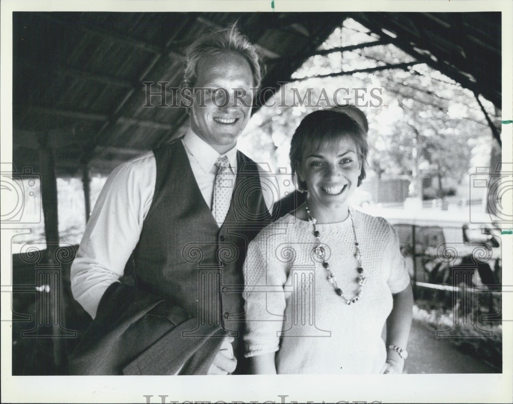 1984 Press Photo Carl Anderson, Pernilla Hulten, Lincoln Park - Historic Images