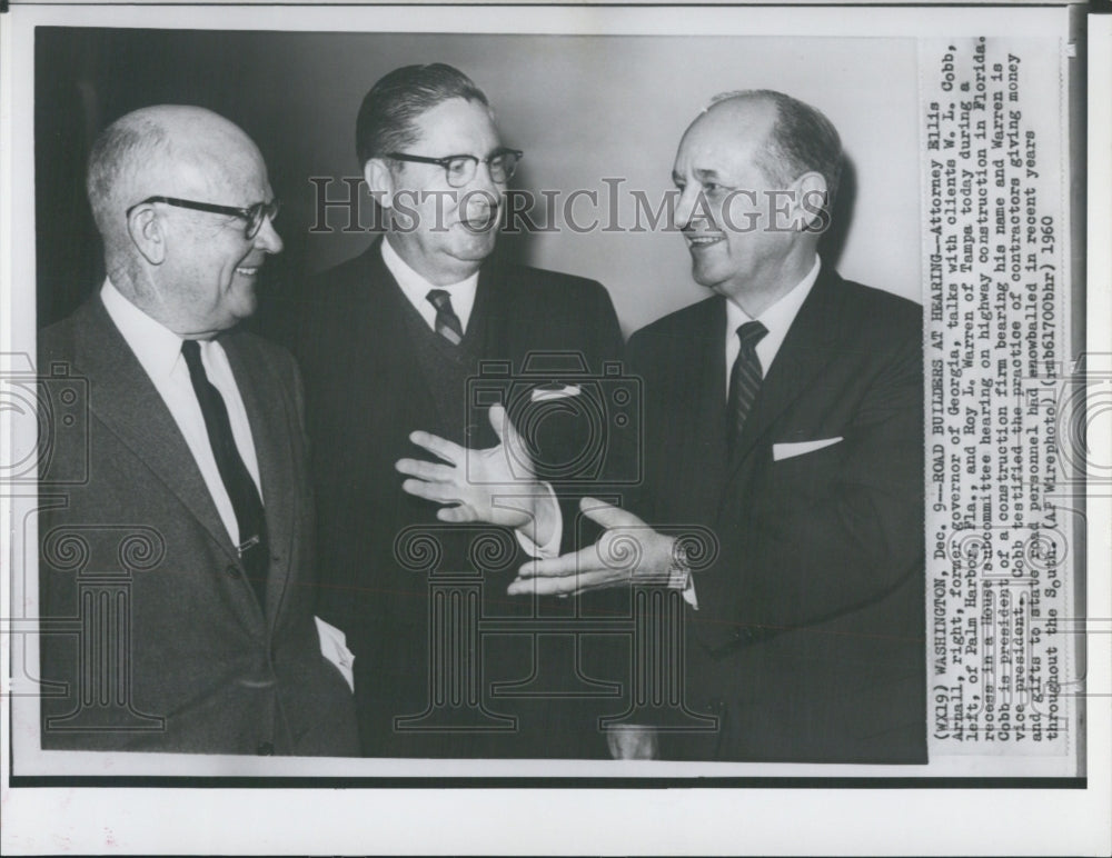 1960 House subcommittee hearing on highway construction - Historic Images