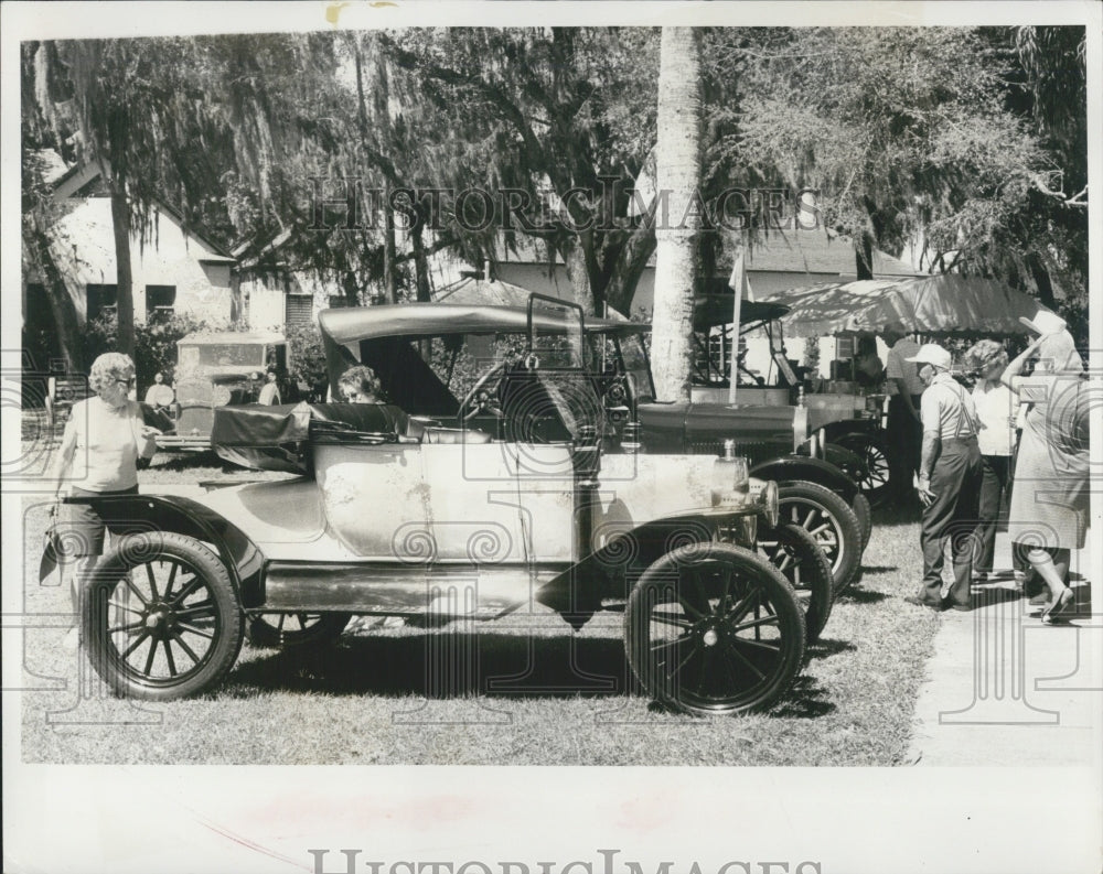 1972 of an antique car at a car show in Tarpon Springs, FL - Historic Images