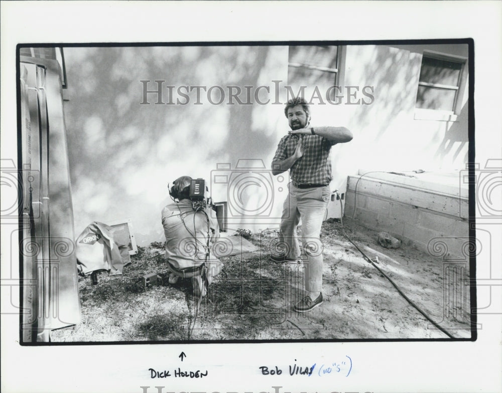 1986 Press Photo Bob Vila in &quot;This Old House&quot; - Historic Images