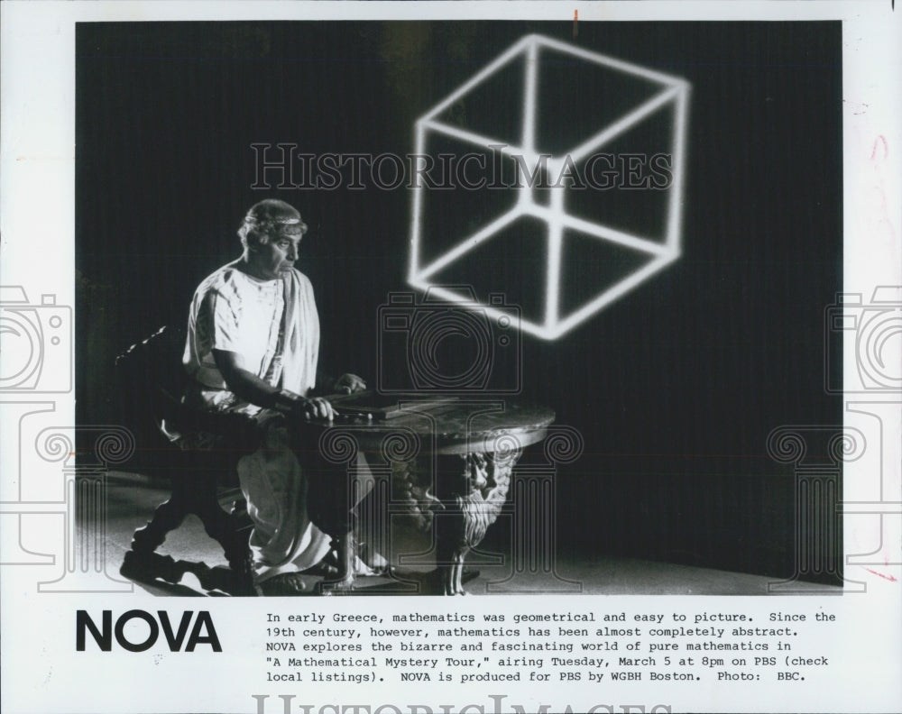 1985 Press Photo PBS &quot;Nova: A Mathematical Mystery Tour&quot; - Historic Images