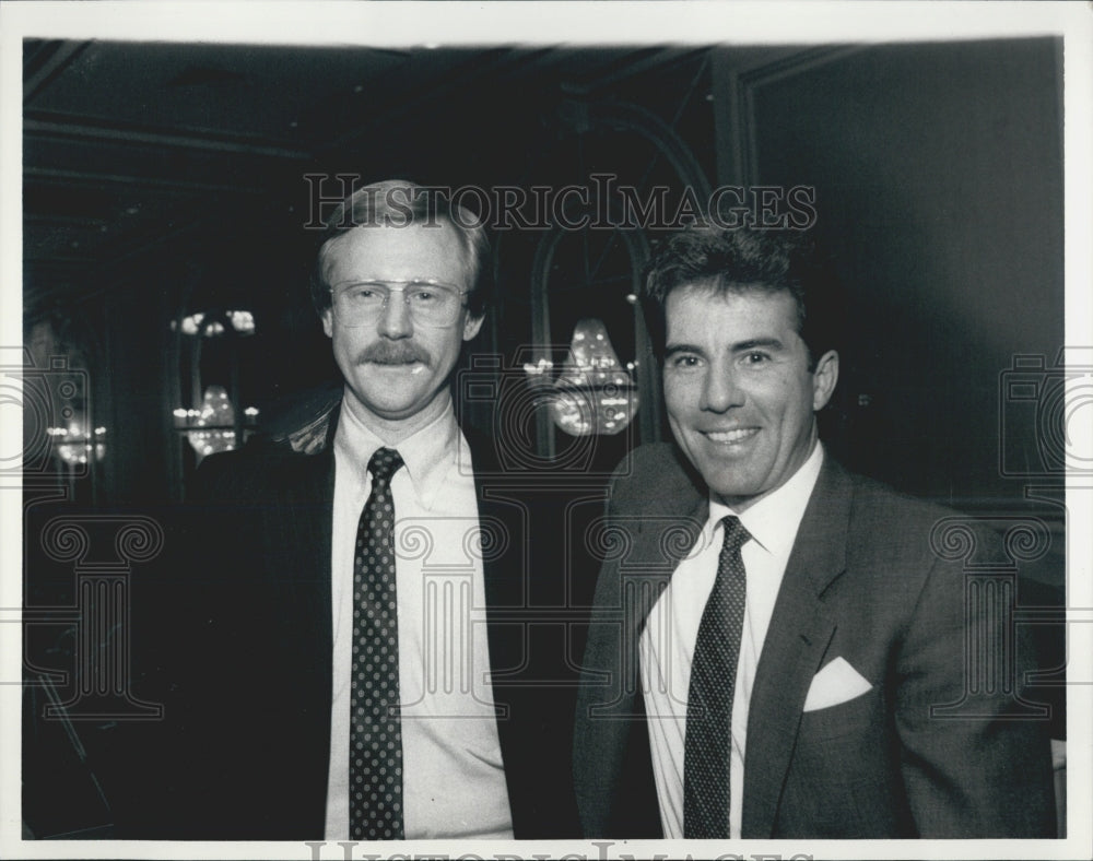 1987 Press Photo Jay Howell And John Walsh Missing Children&#39;s Benefit In D.C. - Historic Images