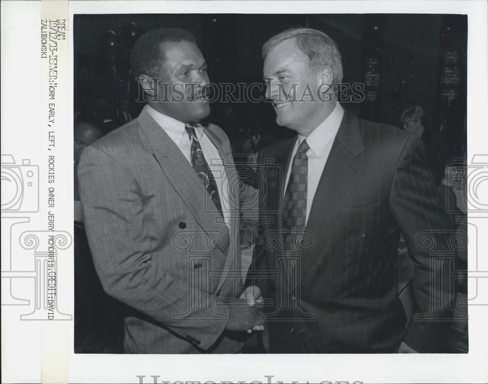 1993 Press Photo Jerry McMorris Owner Colorado Rockies - Historic Images