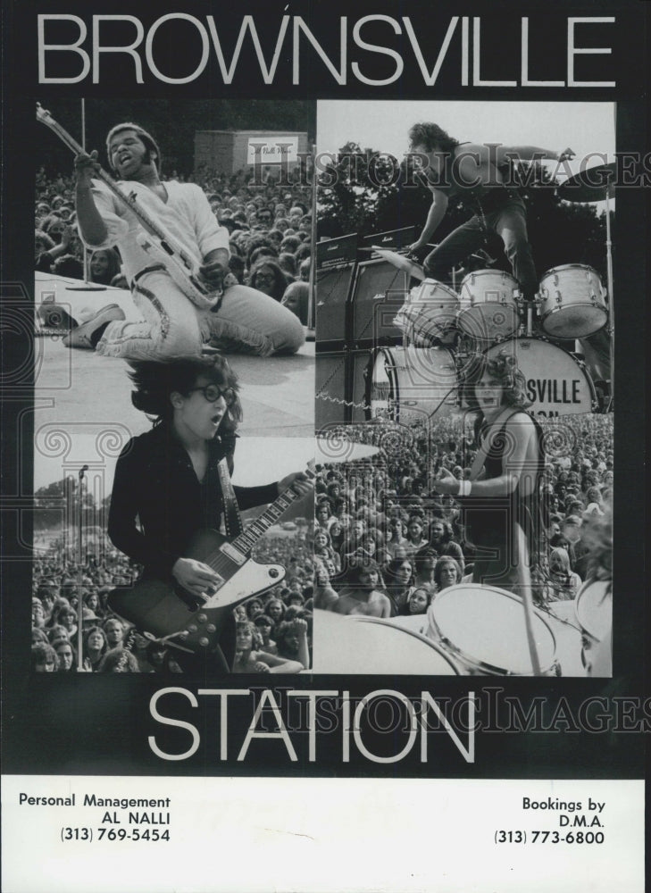 Press Photo Four Pictures Of Rock Band Brownsville Station - Historic Images