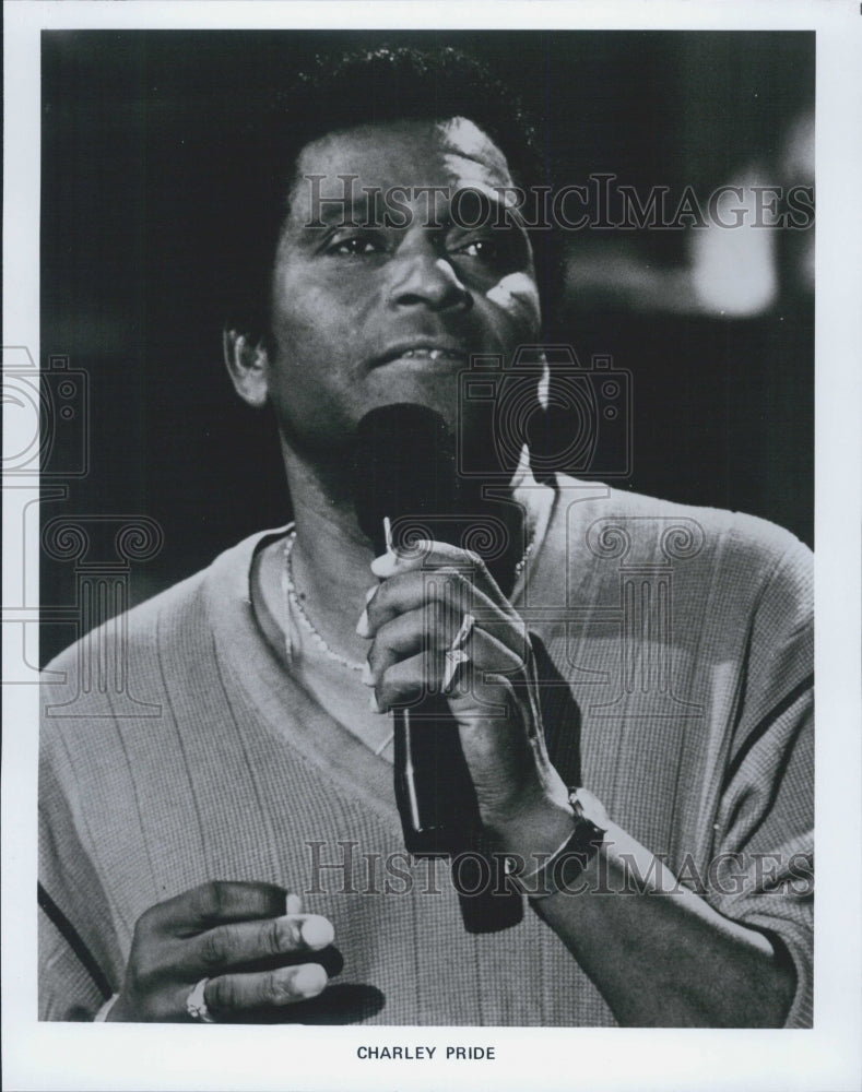 1989 Press Photo Singer Charley Pride - Historic Images