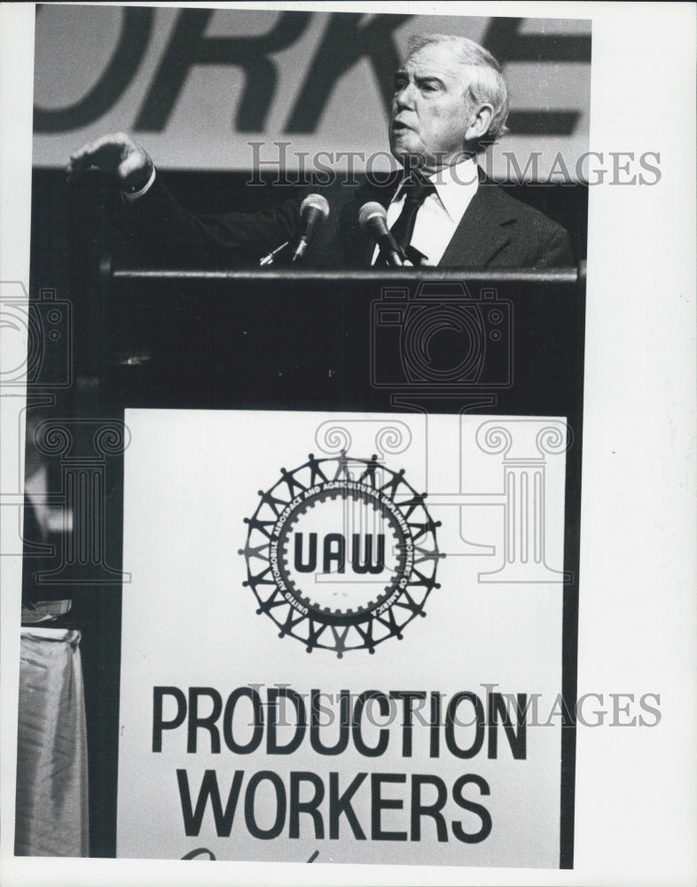 1982 Press Photo UAW Conference - Historic Images