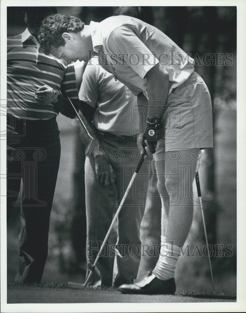 1985 Press Photo Hockey Golf Craig MacTavish - Historic Images