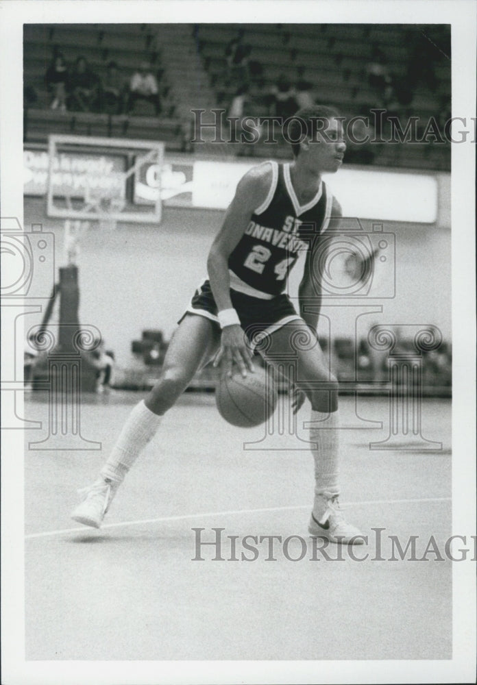 1983 Press Photo Norman Clarke St. Bonaventure University - Historic Images